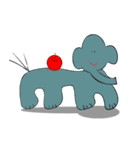 ヘタかわ動物たち（個別スタンプ：3）