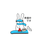 スノーボードウサギ2（個別スタンプ：3）