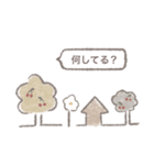 お花の吹き出しスタンプ（個別スタンプ：21）