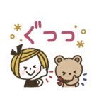 *.•日常使い♡ボブGIRL＆リボンBEAR•.*（個別スタンプ：8）