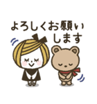 *.•日常使い♡ボブGIRL＆リボンBEAR•.*（個別スタンプ：13）