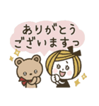 *.•日常使い♡ボブGIRL＆リボンBEAR•.*（個別スタンプ：17）