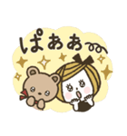 *.•日常使い♡ボブGIRL＆リボンBEAR•.*（個別スタンプ：20）