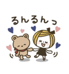 *.•日常使い♡ボブGIRL＆リボンBEAR•.*（個別スタンプ：23）