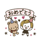 *.•日常使い♡ボブGIRL＆リボンBEAR•.*（個別スタンプ：24）