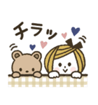 *.•日常使い♡ボブGIRL＆リボンBEAR•.*（個別スタンプ：37）