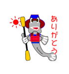 ミナミトビハゼが沖縄でカヤックやキャンプ（個別スタンプ：14）