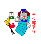 ミナミトビハゼが沖縄でカヤックやキャンプ（個別スタンプ：34）