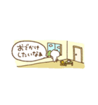 半分サイズねこの日常（個別スタンプ：7）