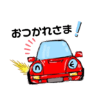 リロさんの赤いスポーツカーで挨拶（個別スタンプ：7）