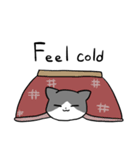 灰白にゃんこ(英語)（個別スタンプ：24）