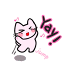 のとにゃんが英語で気持ちを伝えるよ（個別スタンプ：3）