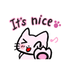 のとにゃんが英語で気持ちを伝えるよ（個別スタンプ：6）