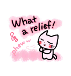 のとにゃんが英語で気持ちを伝えるよ（個別スタンプ：8）