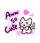 のとにゃんが英語で気持ちを伝えるよ（個別スタンプ：15）