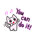 のとにゃんが英語で気持ちを伝えるよ（個別スタンプ：18）