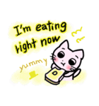 のとにゃんが英語で気持ちを伝えるよ（個別スタンプ：22）