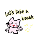 のとにゃんが英語で気持ちを伝えるよ（個別スタンプ：23）