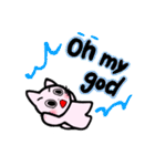 のとにゃんが英語で気持ちを伝えるよ（個別スタンプ：26）