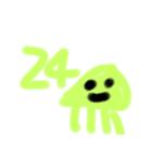 クラゲ君2 日にちとかその他（個別スタンプ：24）