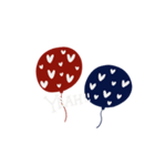 vintage red＆blue（個別スタンプ：24）