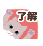 ねこばんざい 日常会話（個別スタンプ：3）