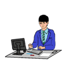 働く男性シリーズ：ボーイ JW（個別スタンプ：14）