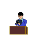 働く男性シリーズ：ボーイ JW（個別スタンプ：22）