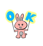 Grai the Rabbit （日本語）（個別スタンプ：3）