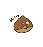 栗が驚くビックリなスタンプ（個別スタンプ：5）