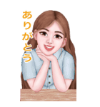 Meena 日本語版 (Big sticker)（個別スタンプ：16）