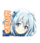 青い妖精の挨拶スタンプ（個別スタンプ：16）