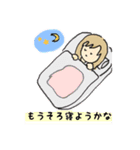 日常のスタンプ 女の子（個別スタンプ：5）