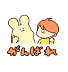 うさぎと男の子（個別スタンプ：9）