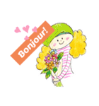 Bonjour！ パリジェンヌのカーリーさん♡（個別スタンプ：2）