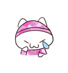 ミリタリー猫大福2（ピンク迷彩）（個別スタンプ：31）