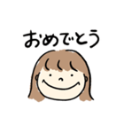 ボブヘアガール、（個別スタンプ：10）