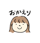 ボブヘアガール、（個別スタンプ：12）