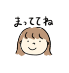 ボブヘアガール、（個別スタンプ：24）