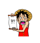 ONE PIECE ルフィの感情スタンプ（個別スタンプ：11）