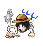 だ〜れだ？中級編[ONE PIECE]笑うドクロたち（個別スタンプ：1）