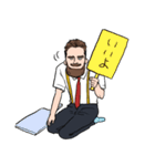 日本大好き！mr.モジャリーノ②（個別スタンプ：21）