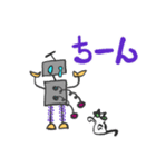 ロボットと猫（個別スタンプ：13）