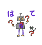 ロボットと猫（個別スタンプ：31）