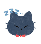 ちょこんと黒猫のデカ文字スタンプ（個別スタンプ：30）