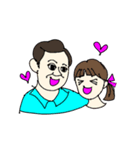ダブルnonちゃん手書きスタンプ1（個別スタンプ：6）