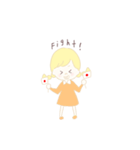 みつあみgirl（個別スタンプ：4）