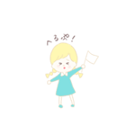 みつあみgirl（個別スタンプ：8）