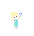 みつあみgirl（個別スタンプ：11）