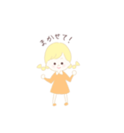 みつあみgirl（個別スタンプ：21）